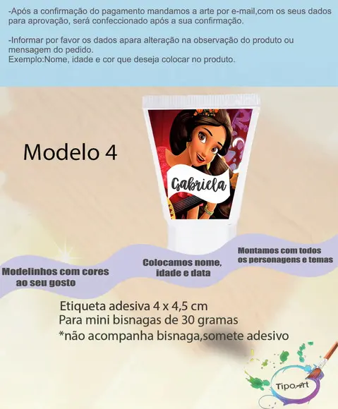 Rotulo para Bisnaga- Elena de Avalor