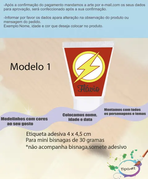 Rotulo para Bisnaga- Flash