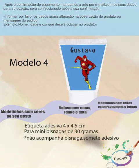 Rotulo para Bisnaga- Flash