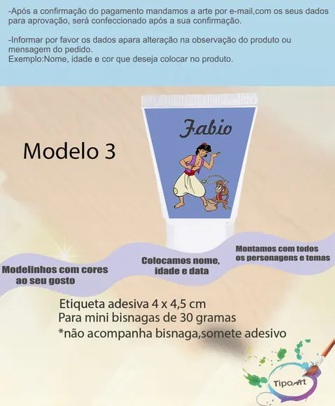 Rotulo para Bisnaga-aladin