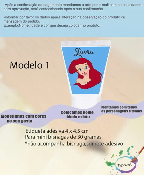 Rotulo para Bisnaga-ariel