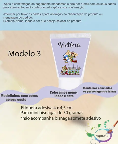 Rotulo para Bisnaga-asterix