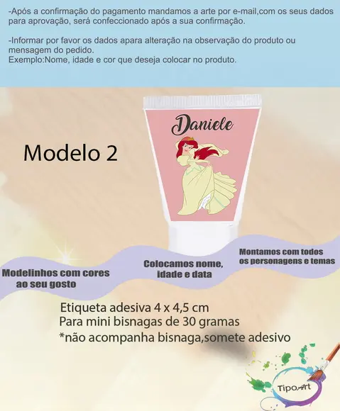 Rotulo para Bisnaga-ariel