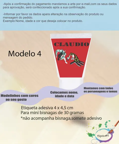 Rotulo para Bisnaga-ben 10