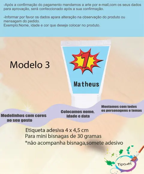 Rotulo para Bisnaga-bomba