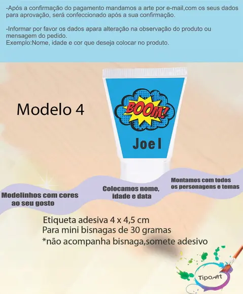 Rotulo para Bisnaga-bomba