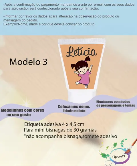 Rotulo para Bisnaga-boo