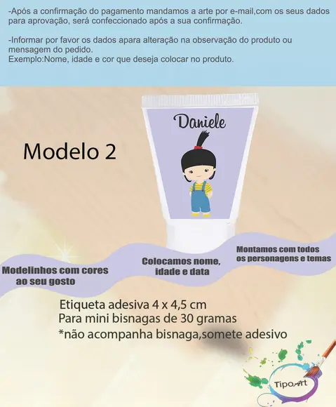 Rotulo para Bisnaga-boo