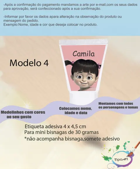 Rotulo para Bisnaga-boo