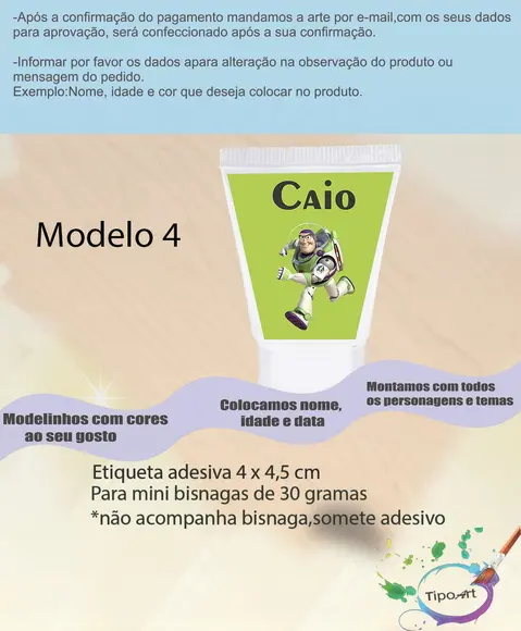 Rotulo para Bisnaga-buzz Lightyear