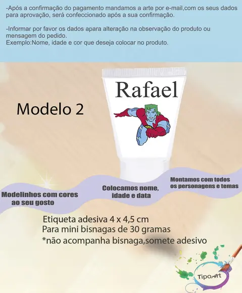 Rotulo para Bisnaga-capitão Planeta