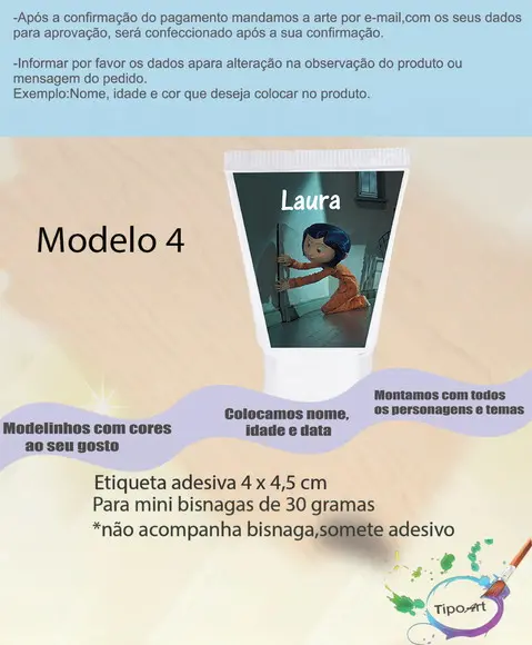Rotulo para Bisnaga-caroline e o Mundo Secreto