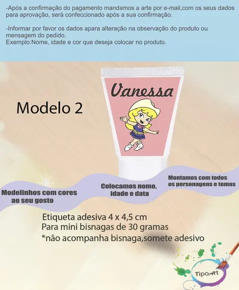Rotulo para Bisnaga-cowboy