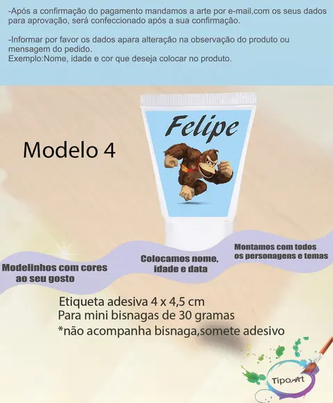 Rotulo para Bisnaga-donkey Kong