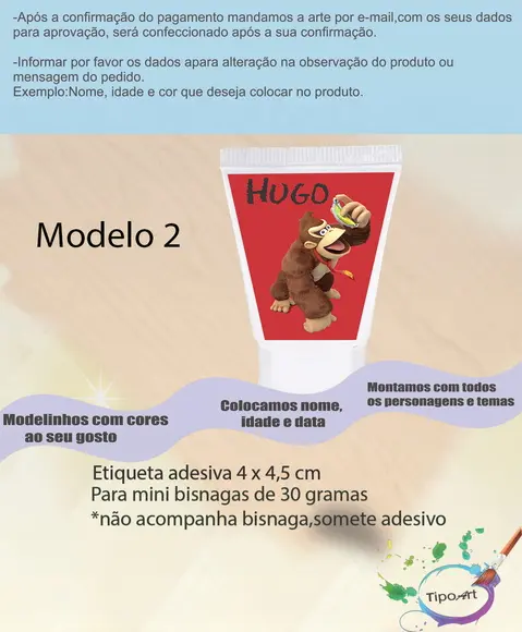 Rotulo para Bisnaga-donkey Kong
