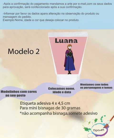 Rotulo para Bisnaga-frozen