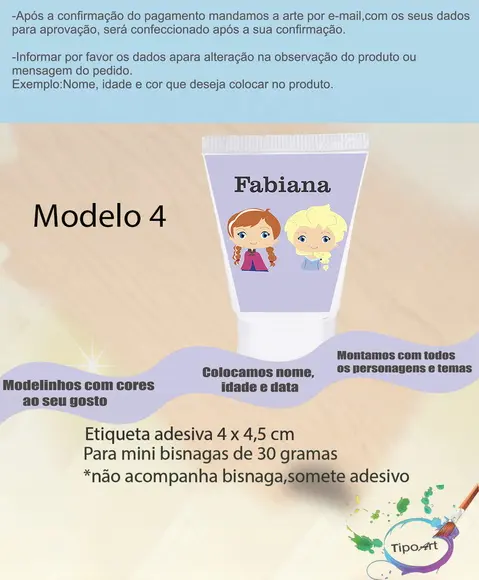 Rotulo para Bisnaga-frozen