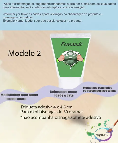 Rotulo para Bisnaga-lanterna Verde