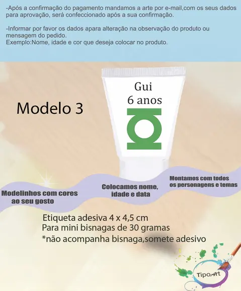 Rotulo para Bisnaga-lanterna Verde