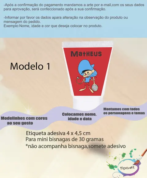 Rotulo Para Bisnaga-ligeirinho