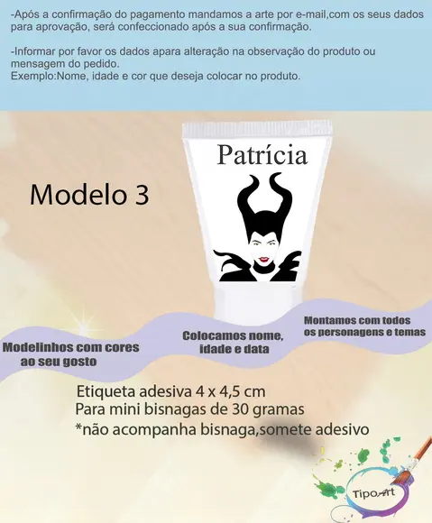 Rotulo para Bisnaga-malevola
