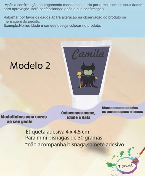 Rotulo para Bisnaga-malevola