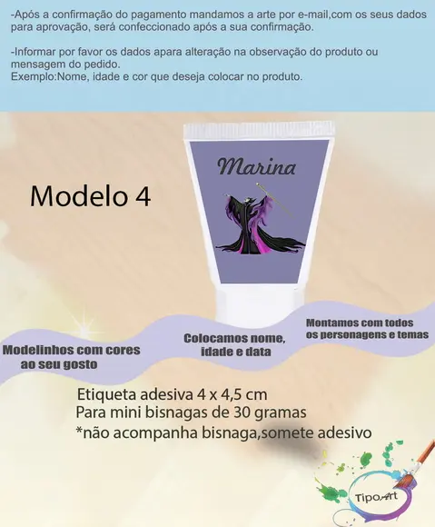 Rotulo para Bisnaga-malevola
