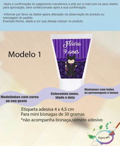 Rotulo para Bisnaga-malevola
