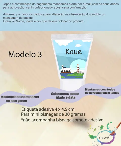 Rotulo para Bisnaga-marinheiro