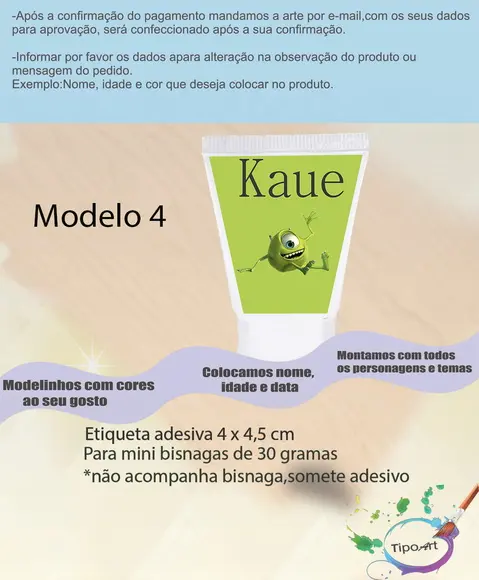 Rotulo para Bisnaga-mike Wazowski