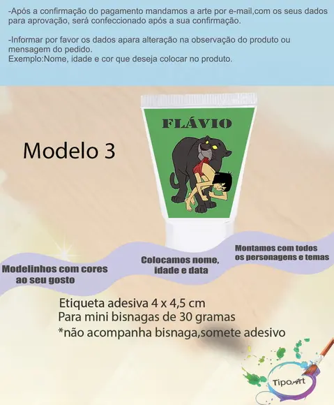 Rotulo para Bisnaga-mogli