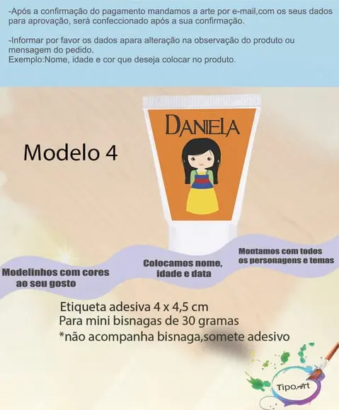 Rotulo para Bisnaga-mulan