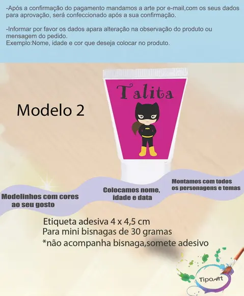 Rotulo para Bisnaga-mulher Gato