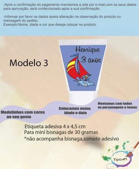 Rotulo para Bisnaga-pato Donald