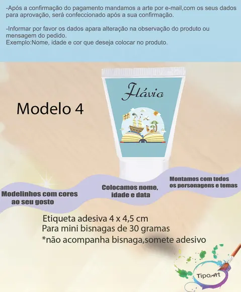 Rotulo para Bisnaga-pirata