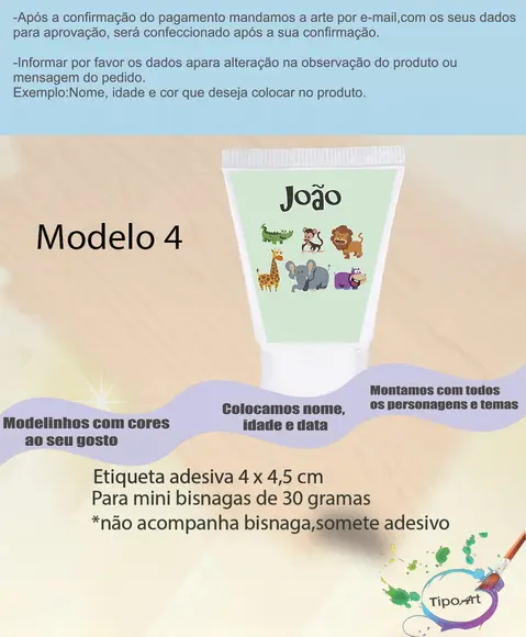 Rotulo para Bisnaga-safari