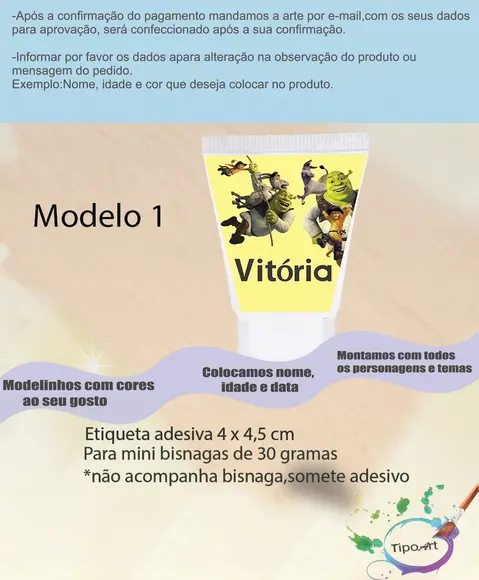 Rotulo para Bisnaga-shrek