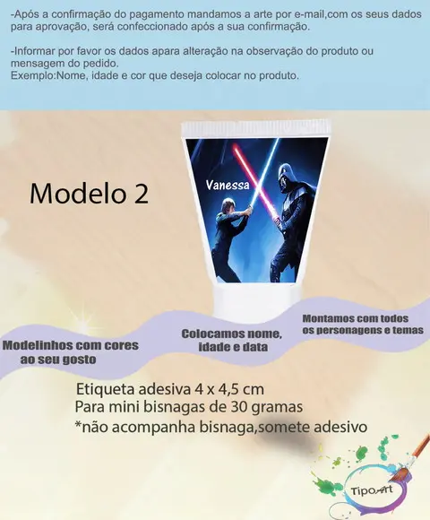 Rotulo para Bisnaga-starwars