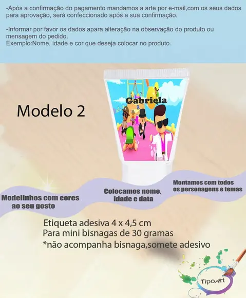 Rotulo para Bisnaga-stumble Guys