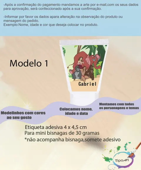Rotulo para Bisnaga-tarzan
