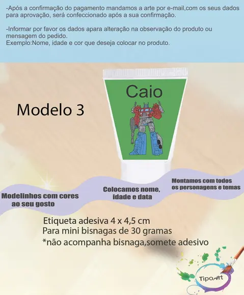 Rotulo para Bisnaga-transformers