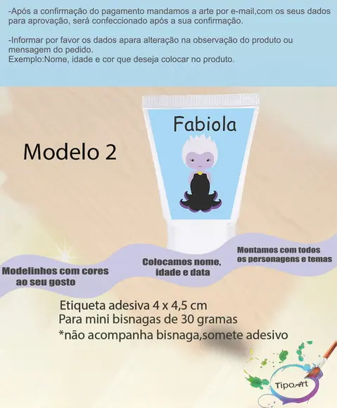 Rotulo para Bisnaga-vilões