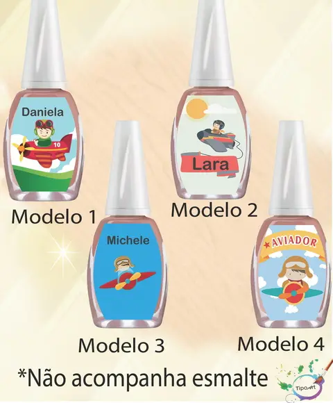 Rotulo para Esmalte-aviador