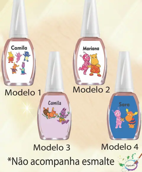 Rotulo para Esmalte-backyardigans
