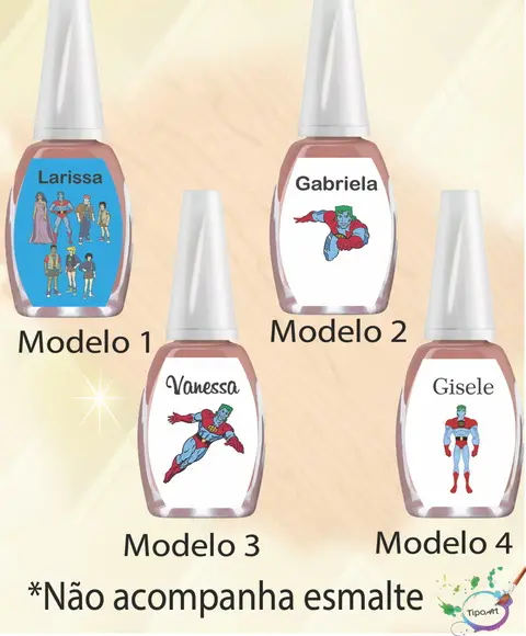 Rotulo para Esmalte-capitão Planeta