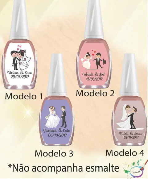 Rotulo para Esmalte-casal