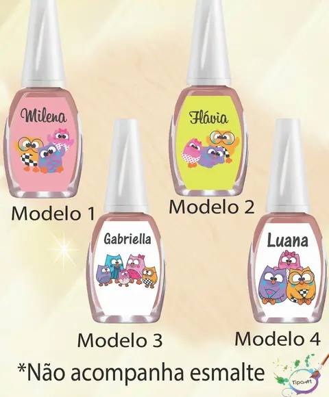 Rotulo para Esmalte-bubu e as Corujinhas