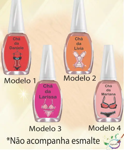 Rotulo para Esmalte-chá de Lingerie#1