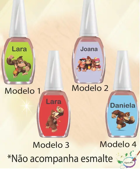 Rotulo para Esmalte-donkey Kong