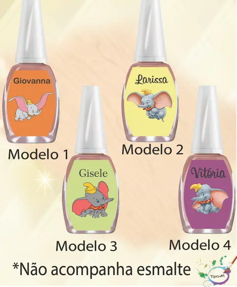 Rotulo para Esmalte-dumbo